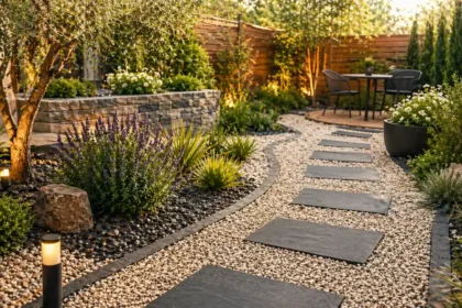 décorer son jardin avec du gravier