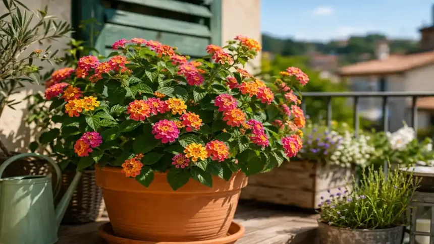 lantana en pot