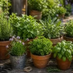 plantes aromatiques jardin avril