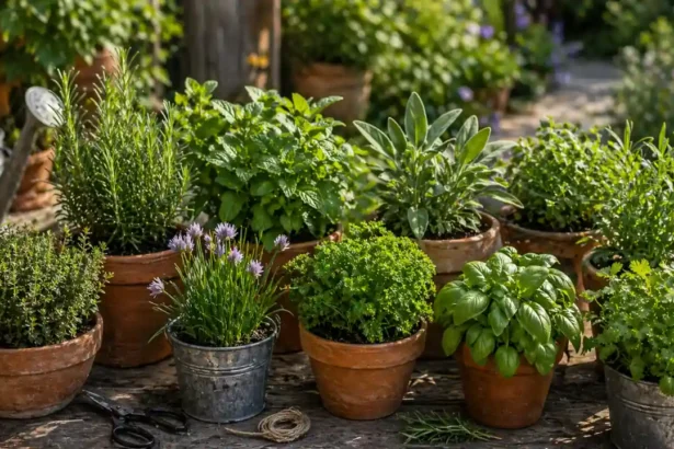 plantes aromatiques jardin avril