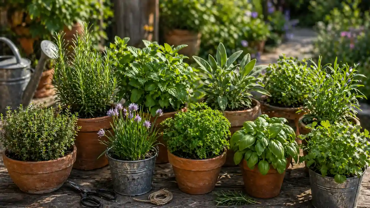 plantes aromatiques jardin avril