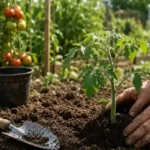 Plantation de tomates
