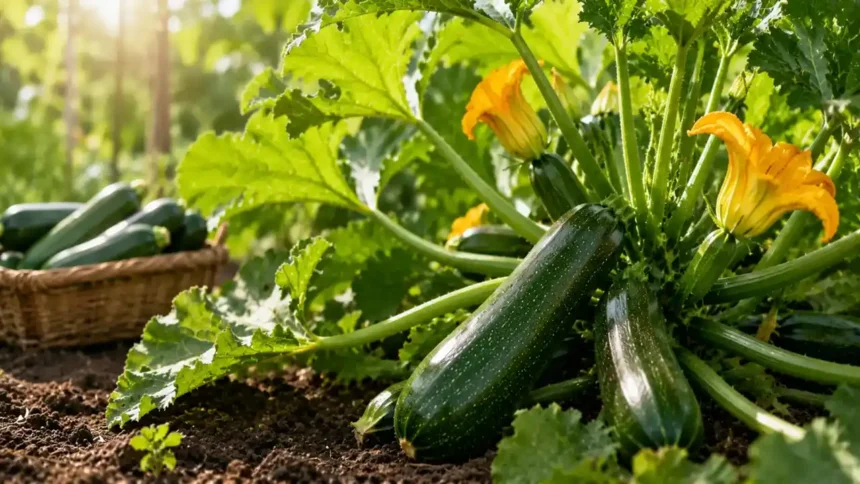 Culture de courgettes