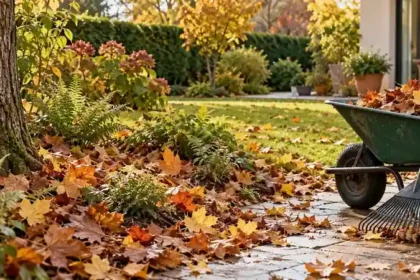 feuilles mortes au jardin